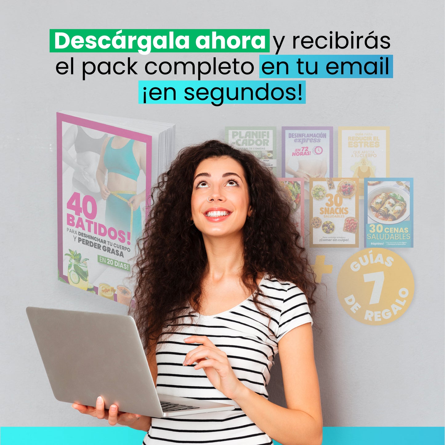 ⏰🔥 PROMO 8x1 | Pack Batidos Naturales + 7 Guías Extras 🎁 ¡De Regalo!